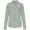 Chemise popeline polycoton femme coupe droite Vert Sauge Kariban