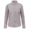 Chemise popeline polycoton femme coupe droite gris – Kariban