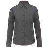 Chemise Popeline Polycoton Gris Femme – Kariban