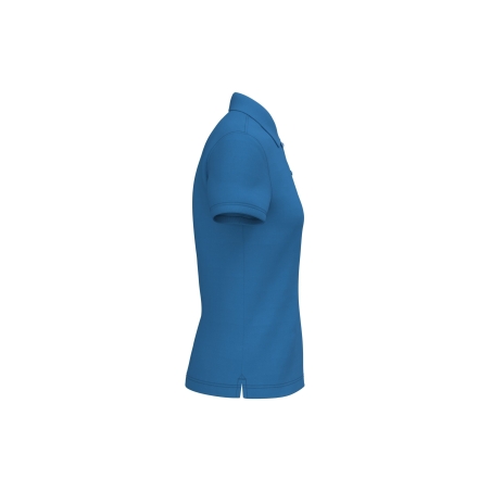 Polo Manches Courtes Femme Bleu Royal Kariban – Personnalisé – vue 3