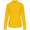 Chemise popeline polycoton femme jaune entretien facile Kariban