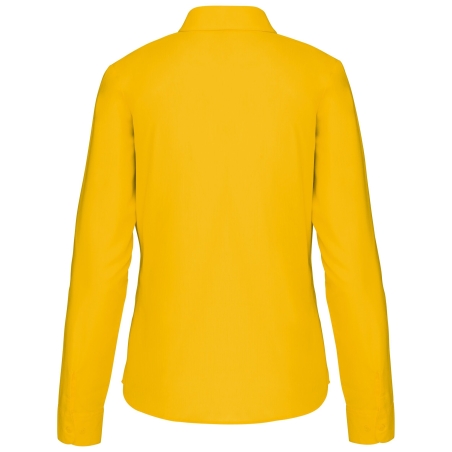 Chemise popeline polycoton femme jaune entretien facile Kariban – vue 2