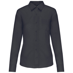 Chemise popeline polycoton femme gris zinc Kariban