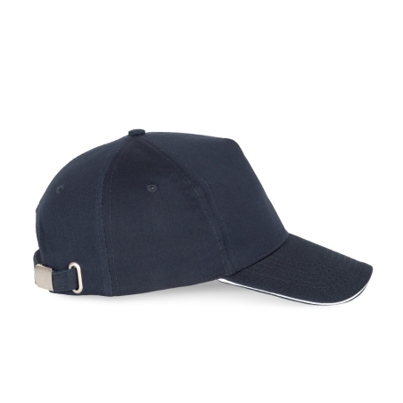 Casquette 5 panneaux sandwich contrasté Marine K-up – vue 3