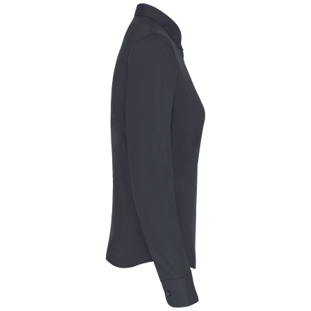 Chemise popeline polycoton femme gris zinc Kariban – vue 3