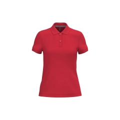 Polo manches courtes femme Rouge Kariban – 220 g/m²
