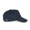 Casquette 5 panneaux sandwich contrasté Marine/Jaune K-up – vue 3