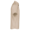 Chemise popeline polycoton manches courtes beige homme Kariban – vue 3