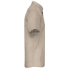 Chemise Popeline Polycoton Manches Courtes Beige Kariban – vue 3
