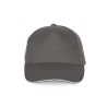 Casquette 5 panneaux sandwich contrasté Gris K-up