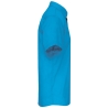Chemise Popeline Manches Courtes Turquoise Kariban – vue 3