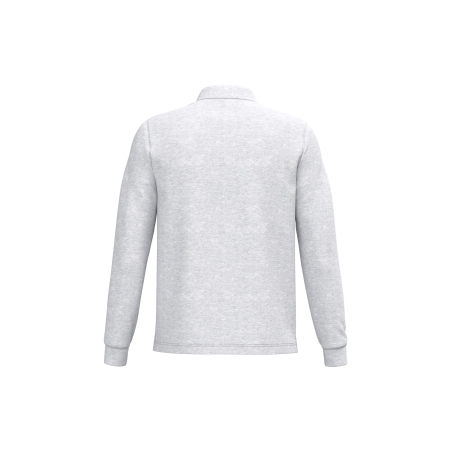 Polo manches longues homme Kariban Gris (Ash Heather) – vue 2