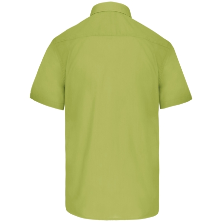 Chemise popeline manches courtes Kariban homme – Vert lime – vue 2
