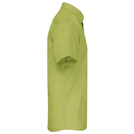 Chemise popeline manches courtes Kariban homme – Vert lime – vue 3