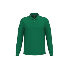 Polo manches longues homme Kariban Vert Kelly Green