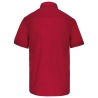 Chemise popeline polycoton manches courtes Rouge Kariban homme – vue 2