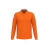 Polo manches longues homme Kariban Orange – 220 g/m²