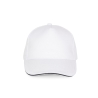 Casquette 5 panneaux sandwich contrasté Blanc/Marine K-up