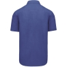 Chemise Popeline Manches Courtes Bleu Cobalt Kariban – vue 2