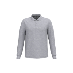 Polo manches longues homme Gris (Oxford Grey) Kariban