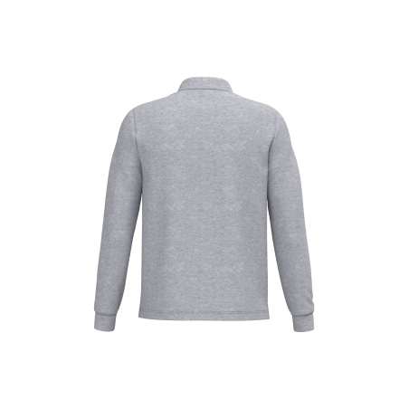 Polo manches longues homme Gris (Oxford Grey) Kariban – vue 2