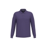 Polo manches longues homme Violet Kariban – Coton peigné 220 g/m²