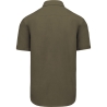 Chemise Popeline Polycoton Manches Courtes Vert Kariban – vue 2