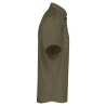 Chemise Popeline Polycoton Manches Courtes Vert Kariban – vue 3