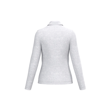 Polo manches longues femme Kariban Gris (Ash Heather) – vue 2