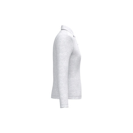 Polo manches longues femme Kariban Gris (Ash Heather) – vue 3