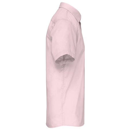 Chemise Popeline Manches Courtes Rose Kariban – Coupe Large – vue 3