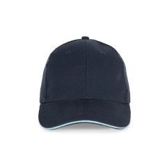 Casquette 6 panneaux sandwich contrasté Marine K-up