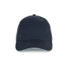 Casquette 6 panneaux sandwich contrasté Marine K-up