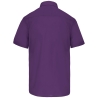 Chemise Popeline Polycoton Manches Courtes Violet – Kariban – vue 2