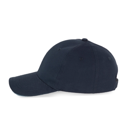 Casquette 6 panneaux sandwich contrasté Marine K-up – vue 3