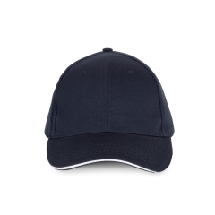 Casquette 6 panneaux sandwich contrasté Marine - K-up
