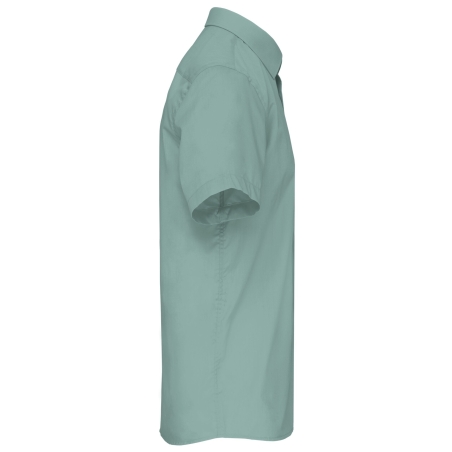 Chemise popeline polycoton manches courtes Kariban Vert Sage homme – vue 3