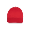 Casquette 6 panneaux sandwich contrasté Rouge/Blanc K-up