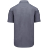 Chemise popeline polycoton manches courtes grise homme Kariban – vue 2