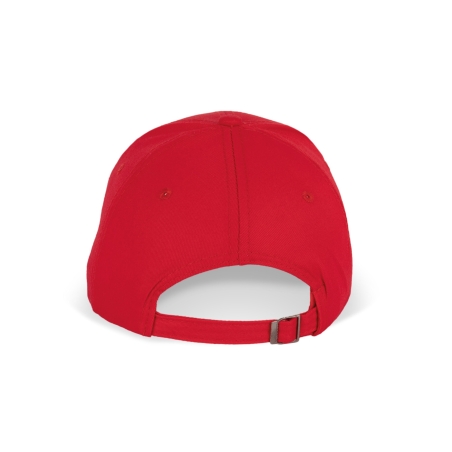 Casquette 6 panneaux sandwich contrasté Rouge/Blanc K-up – vue 2