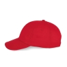 Casquette 6 panneaux sandwich contrasté Rouge/Blanc K-up – vue 3