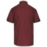 Chemise Popeline Polycoton Manches Courtes Bordeaux Kariban – vue 2