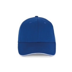 Casquette 6 panneaux sandwich contrasté Bleue K-up