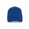 Casquette 6 panneaux sandwich contrasté Bleue K-up
