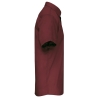 Chemise Popeline Polycoton Manches Courtes Bordeaux Kariban – vue 3