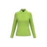 Polo manches longues femme Kariban Vert lime – 220 g/m²
