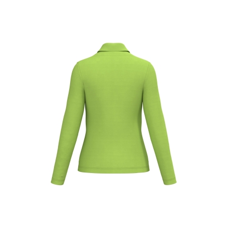 Polo manches longues femme Kariban Vert lime – 220 g/m² – vue 2