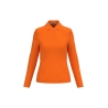 Polo manches longues femme Orange Kariban – 220 g/m²
