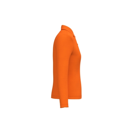 Polo manches longues femme Orange Kariban – 220 g/m² – vue 3