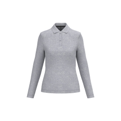 Polo manches longues femme Kariban Gris Oxford Grey
